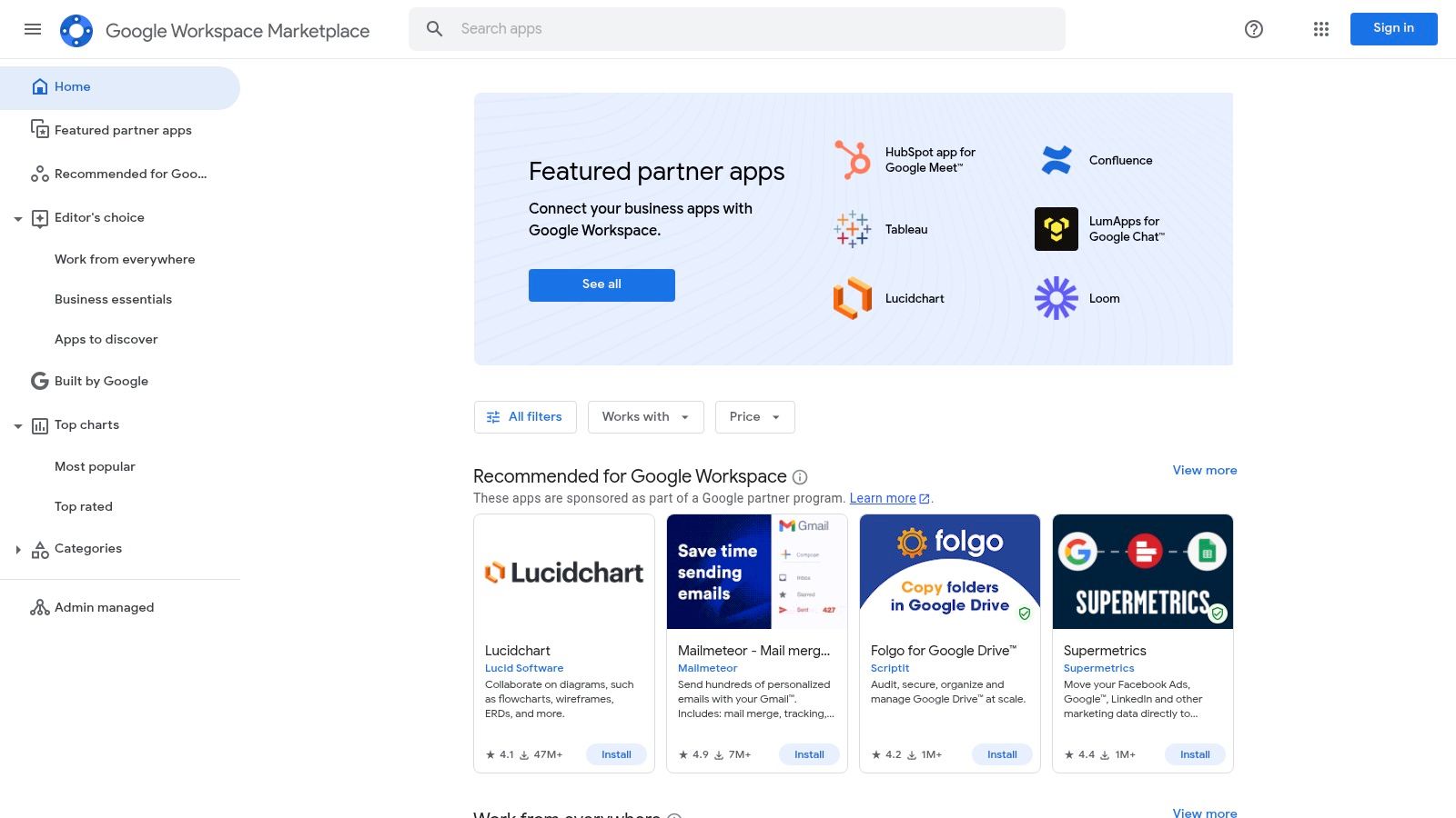 Google Workspace Marketplace