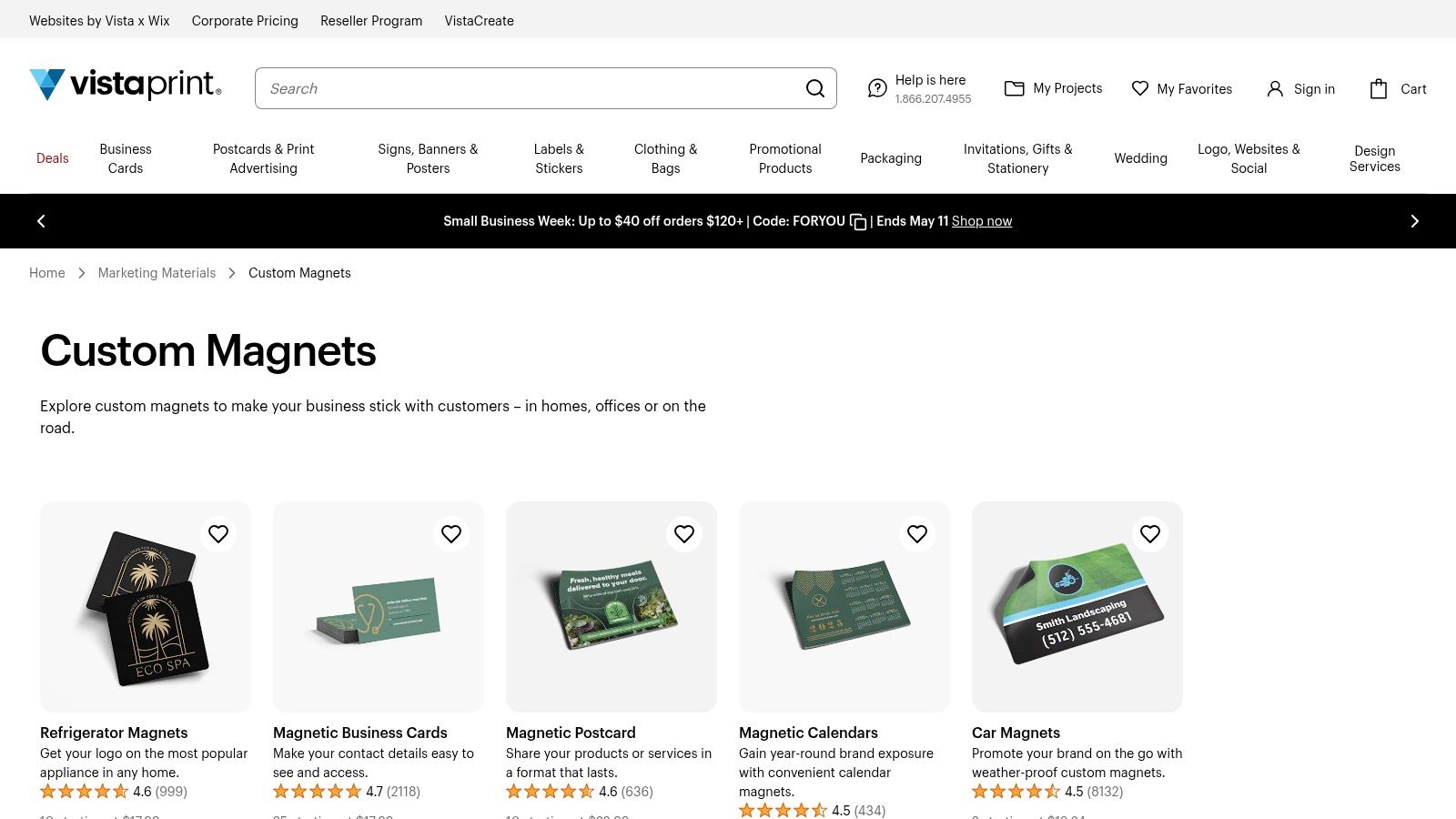 Vistaprint Custom Magnets