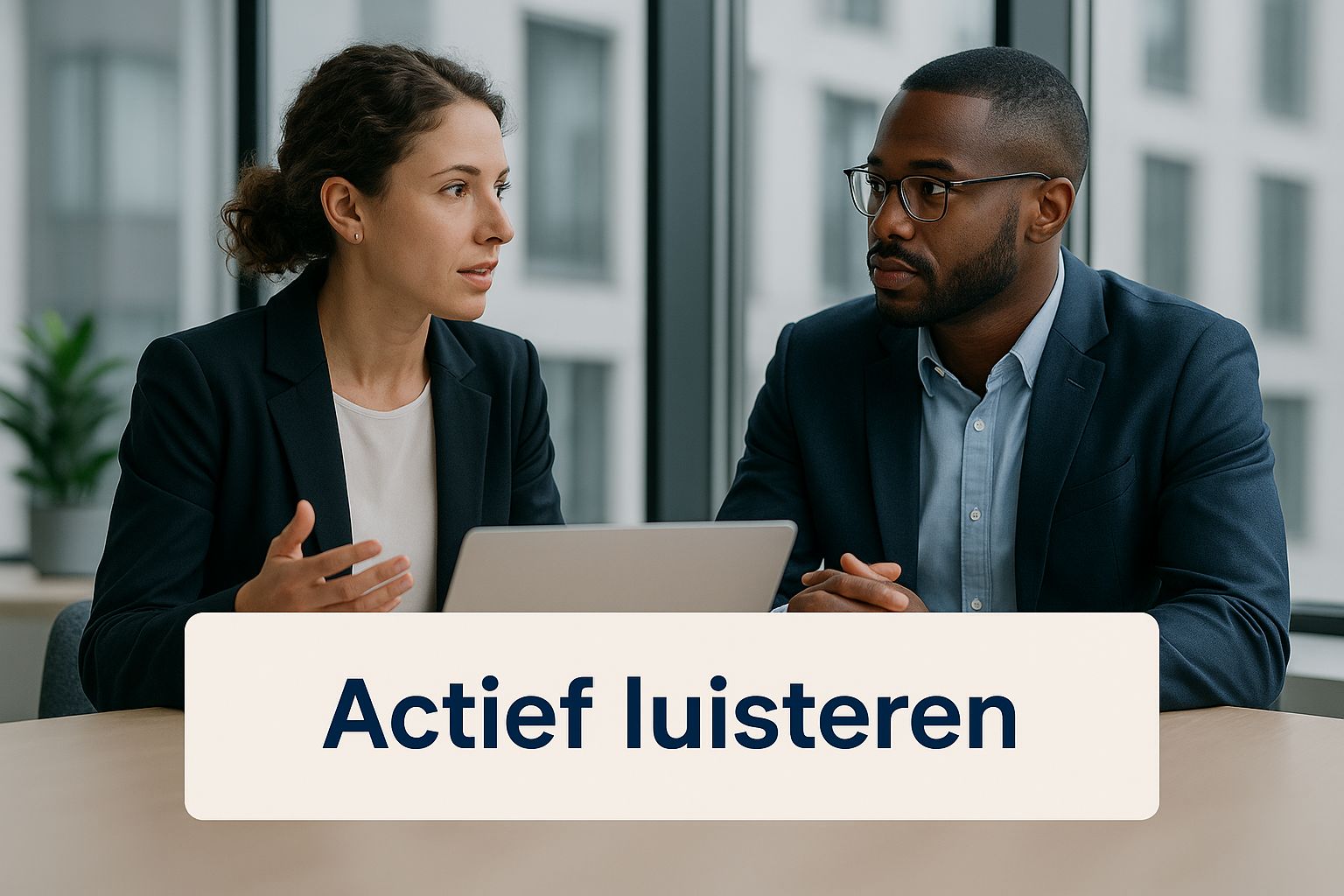 Infographic about wat is actief luisteren