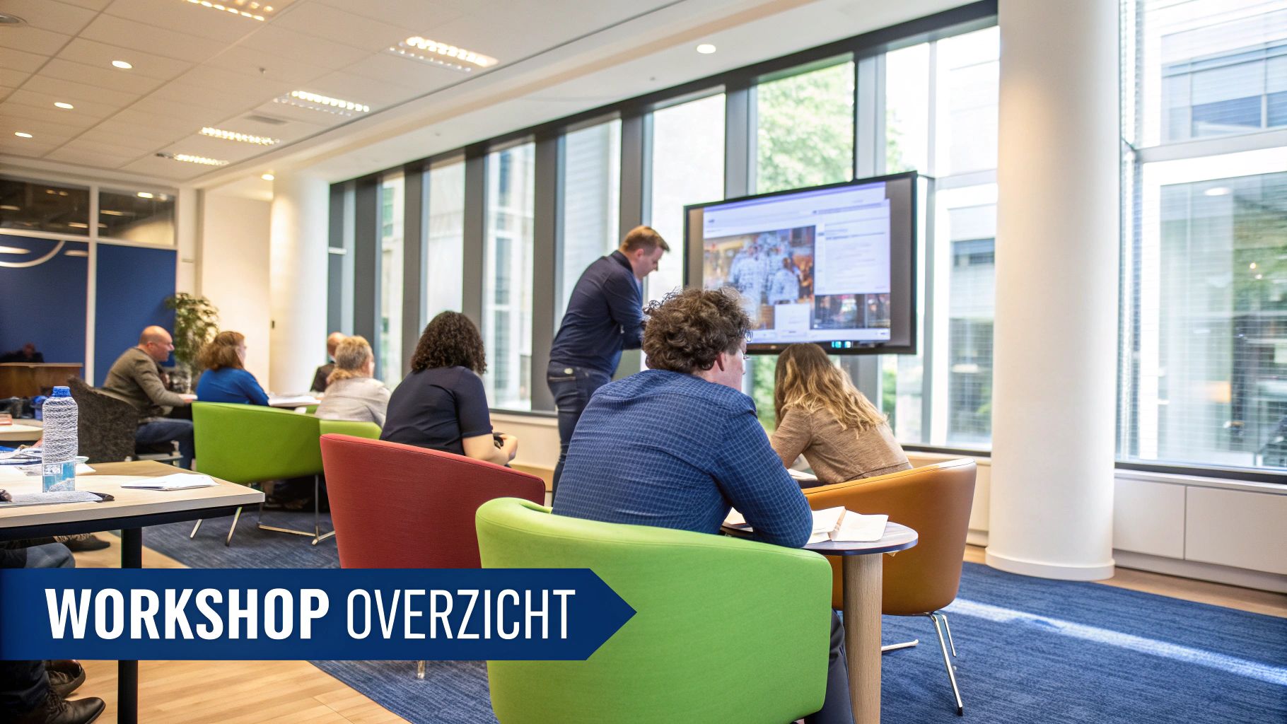 Een team dat interactief deelneemt aan een DISC workshop