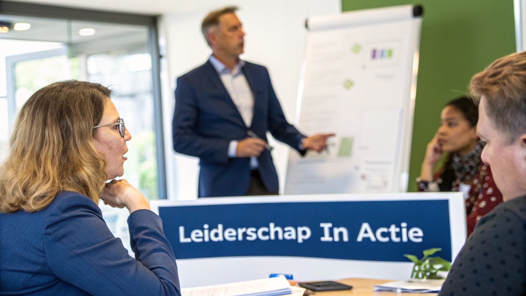 Een projectmedewerker die proactief een knelpunt signaleert en een plan presenteert.