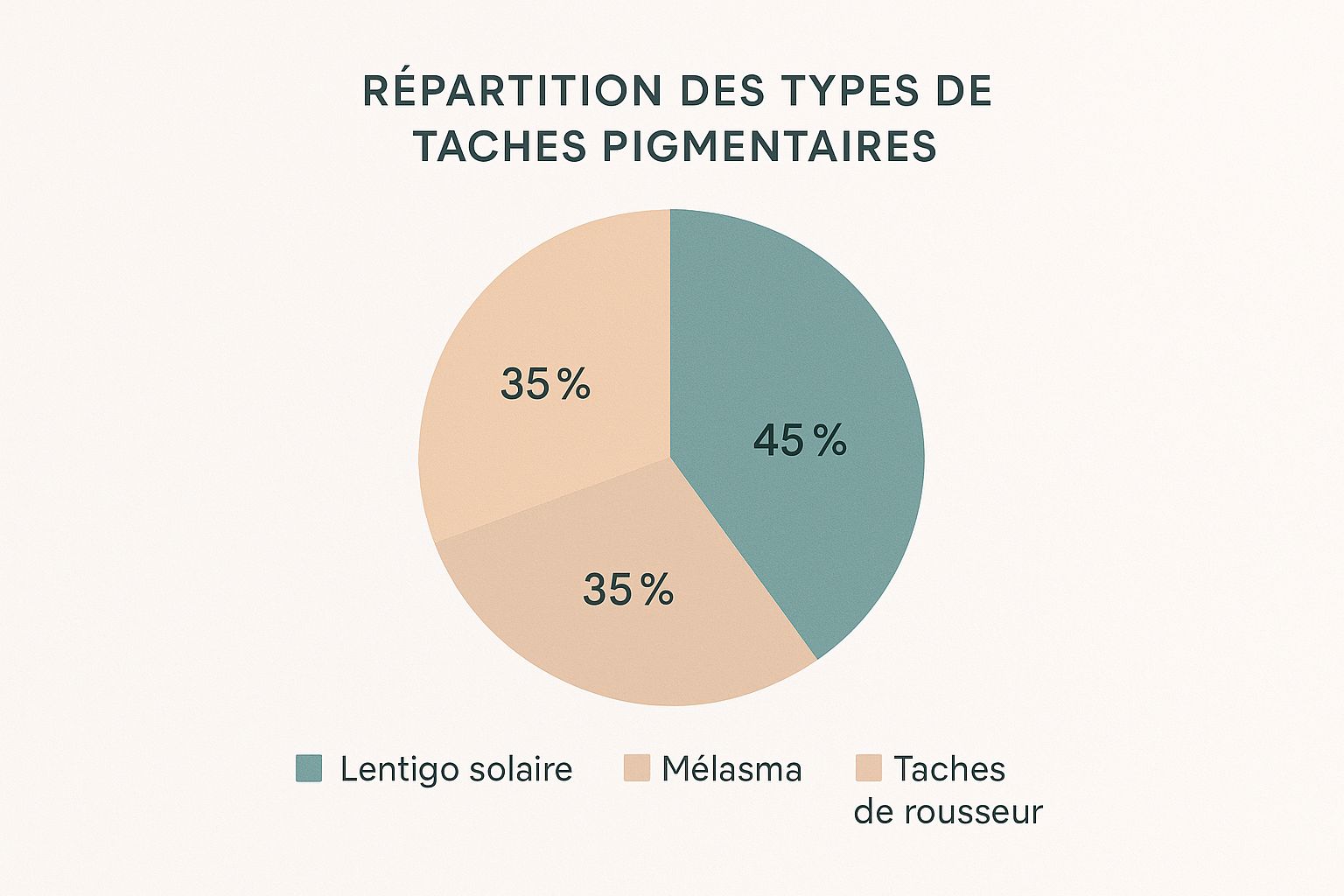 Infographie sur les traitements des taches pigmentaires