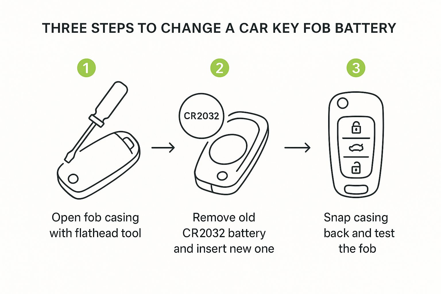 Key fob battery Tamworth