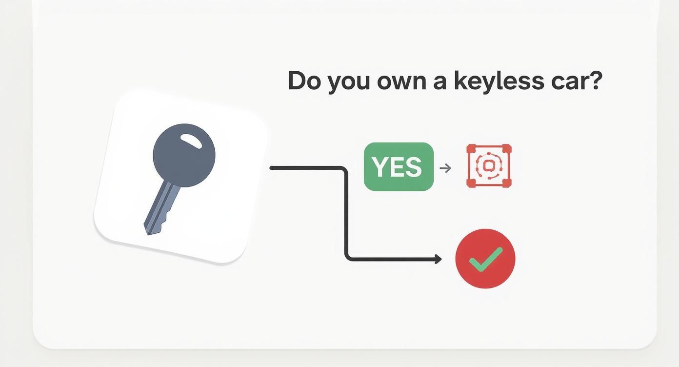 Infographic about faraday box for car keys