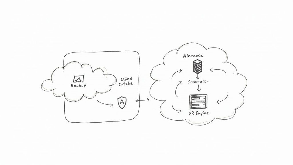 A team of professionals collaborating around a table, planning business continuity strategies.