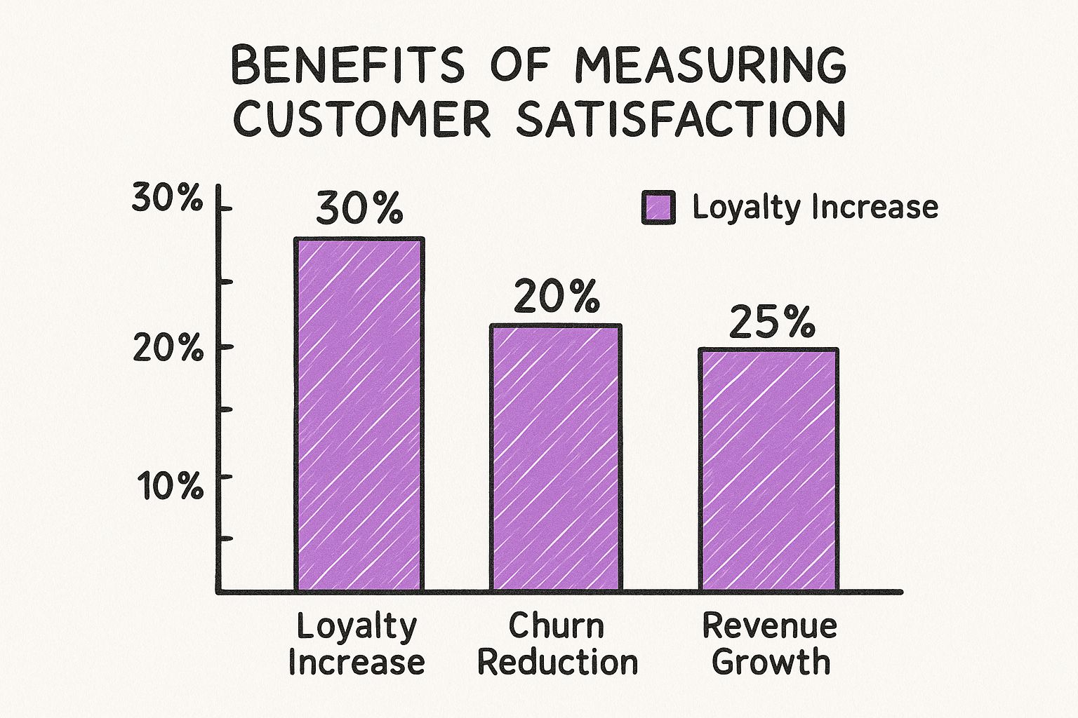 Infographic about how to measure customer satisfaction