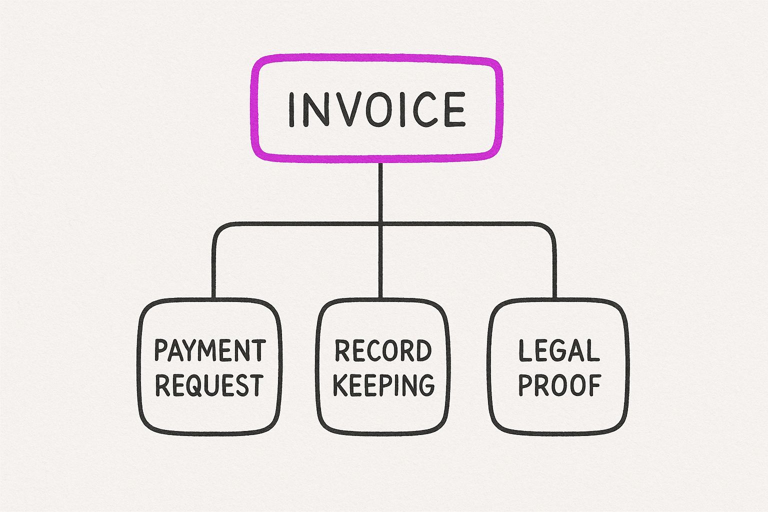 Infographic about what is an invoice