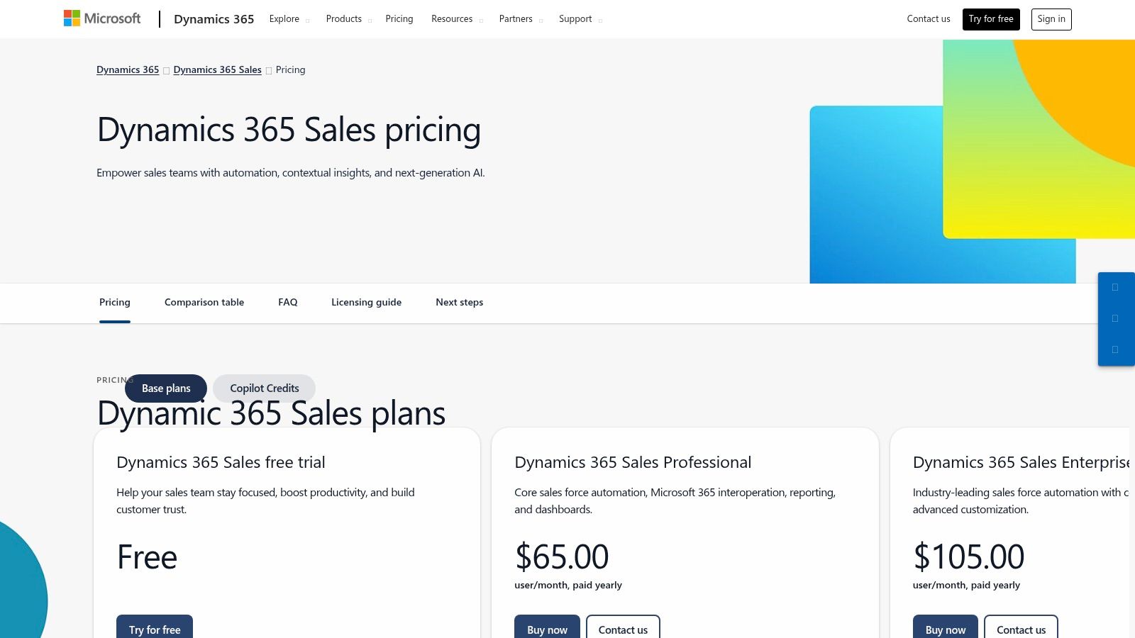 Microsoft Dynamics 365 Sales
