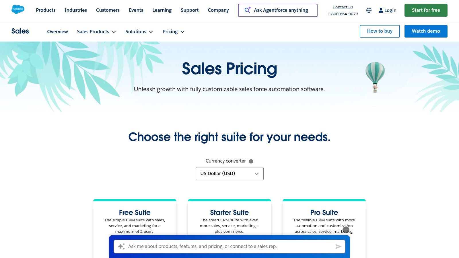 Salesforce Sales Cloud (Starter for Small Business)
