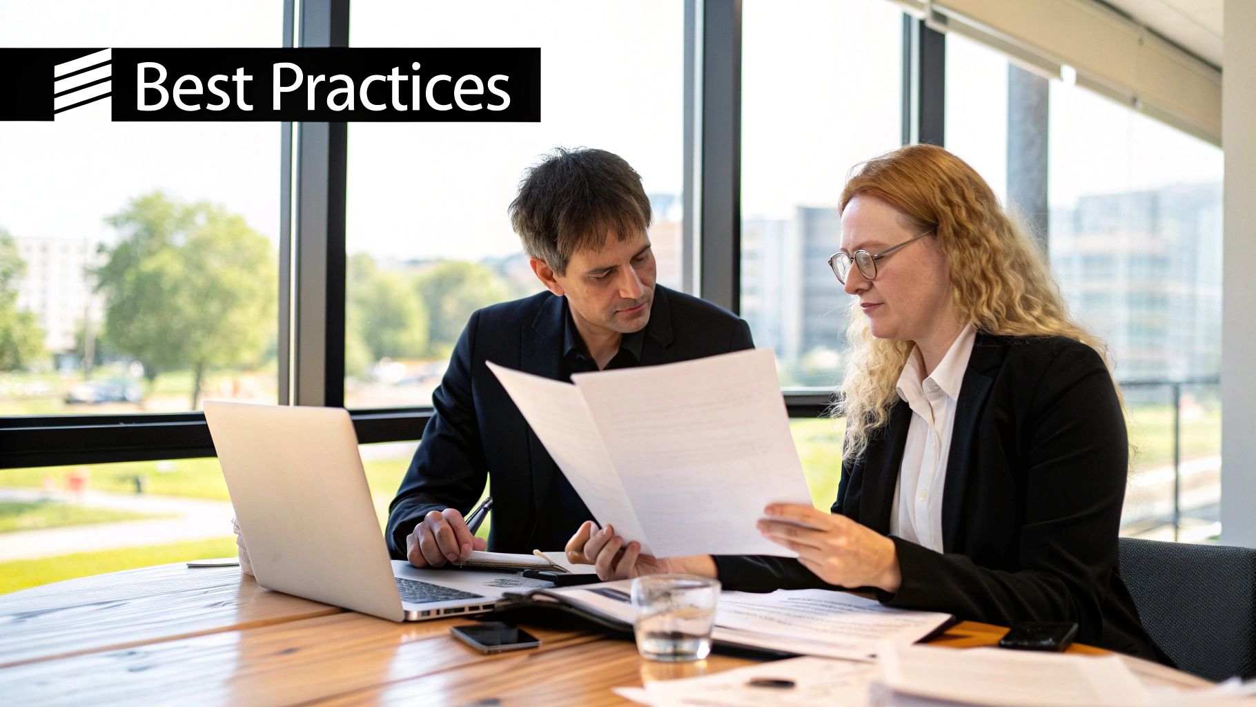 A diverse group of professionals collaborating in a modern office space, illustrating teamwork and partnership.