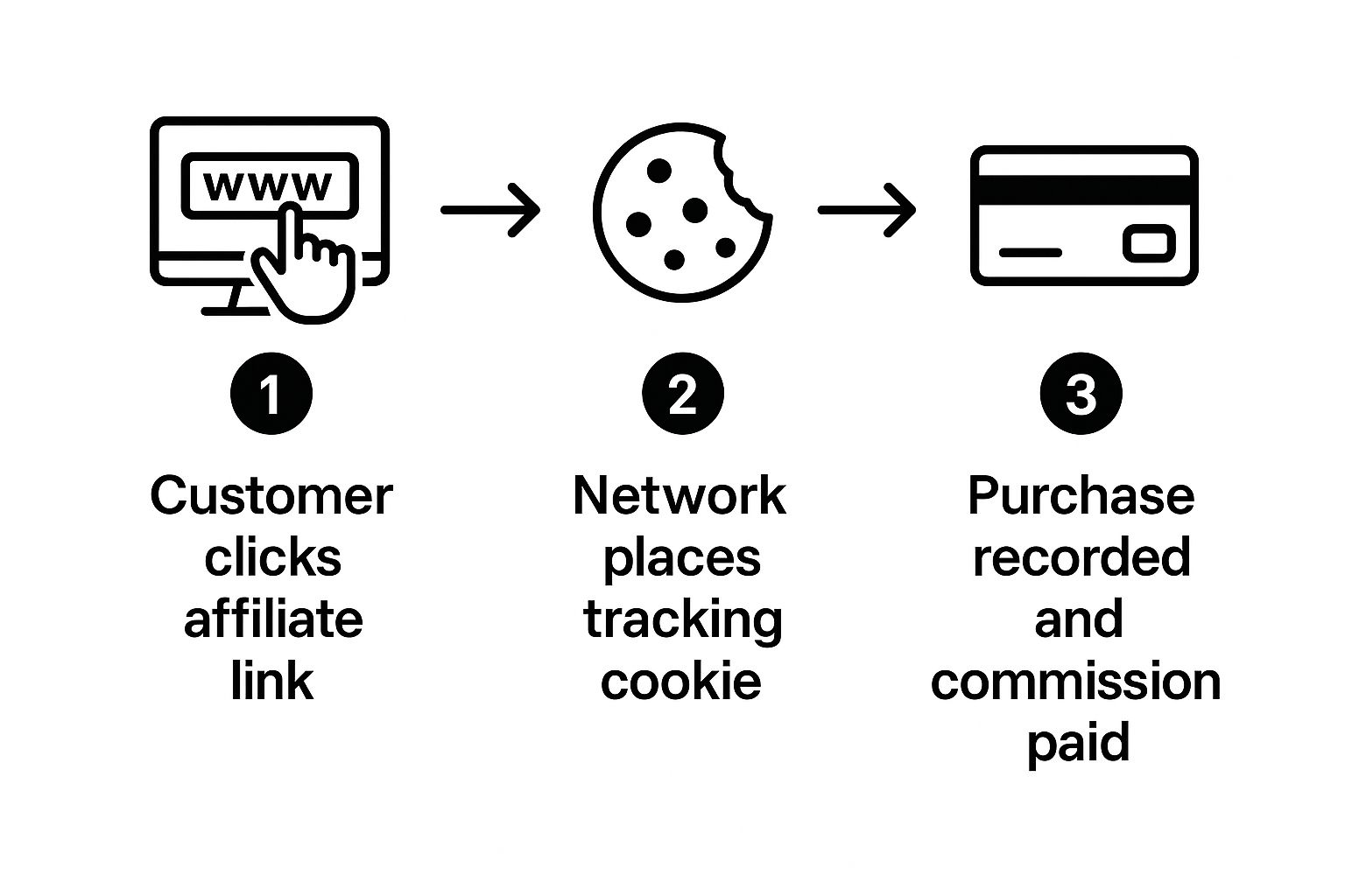 Infographic about what is affiliate network