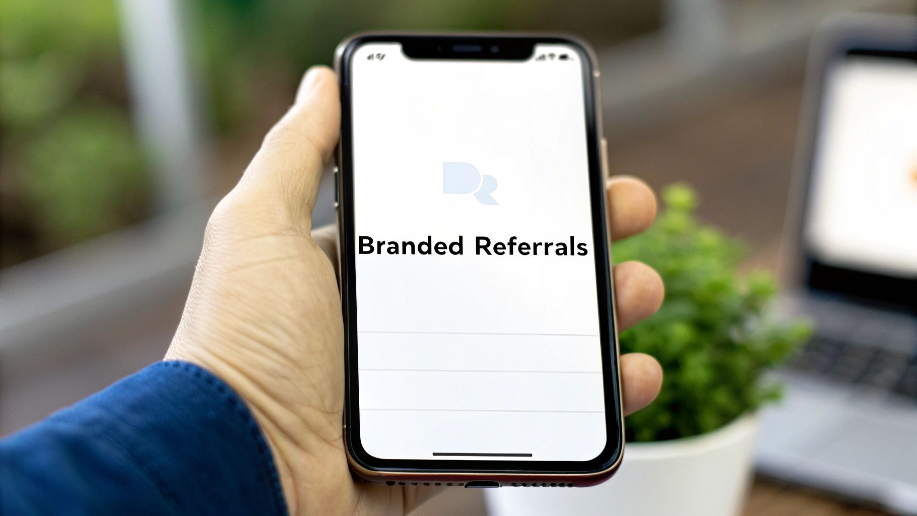 A branded referral program dashboard seamlessly integrated into a SaaS application.