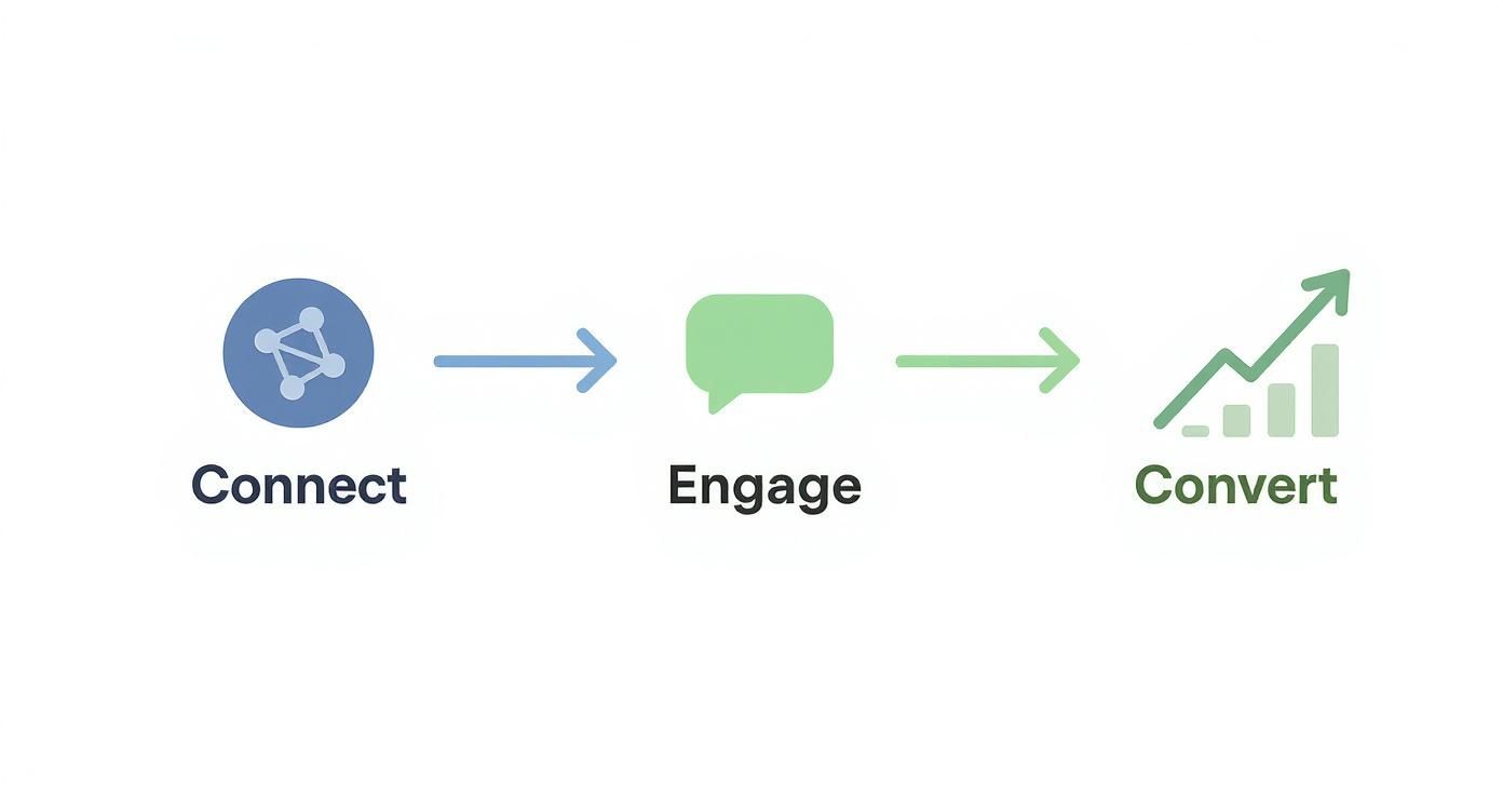 Infographic about social selling for b2b