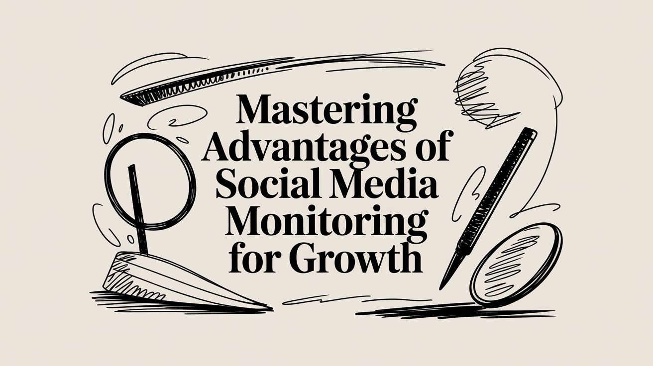 Mastering advantages of social media monitoring for growth