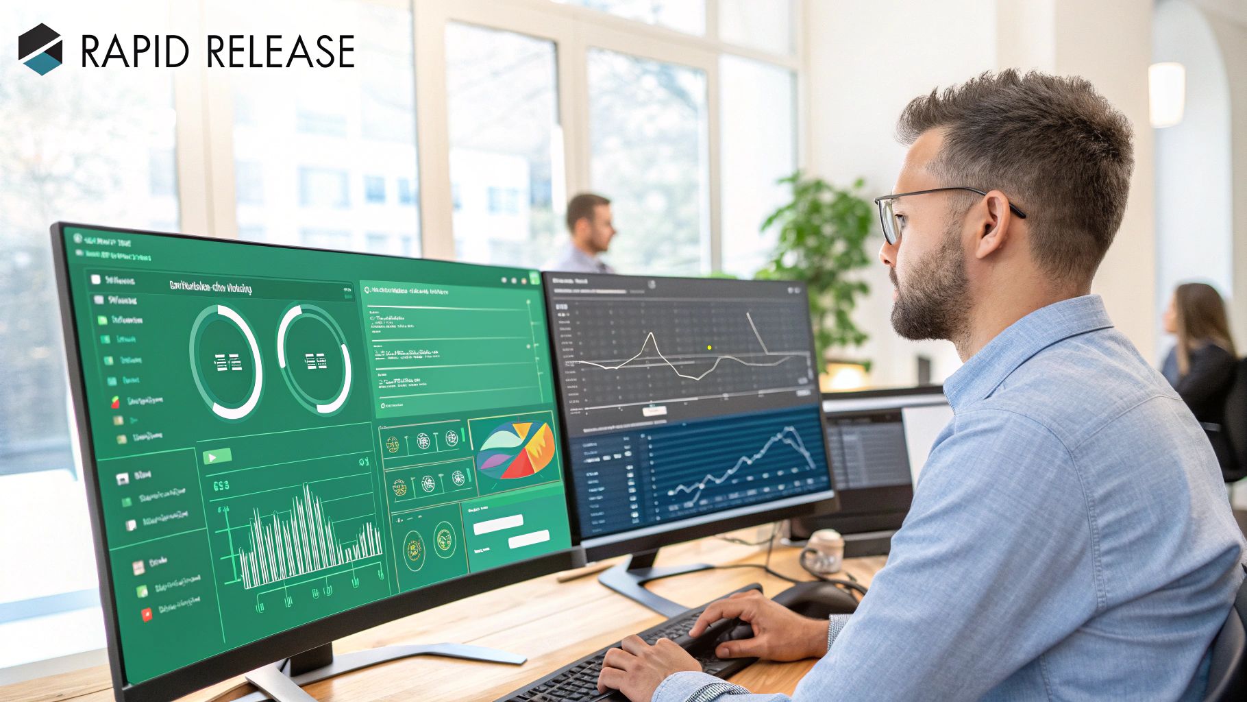 A strategic go-to-market plan being mapped out on a whiteboard, helping to accelerate time to market.