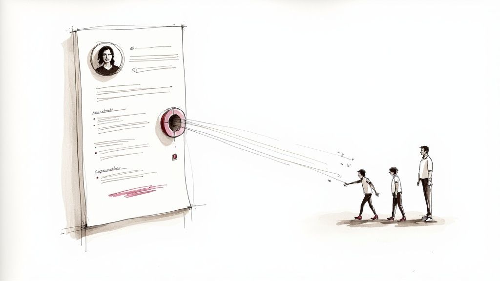 A screenshot of a LinkedIn Company Page highlighting its features for marketing solutions