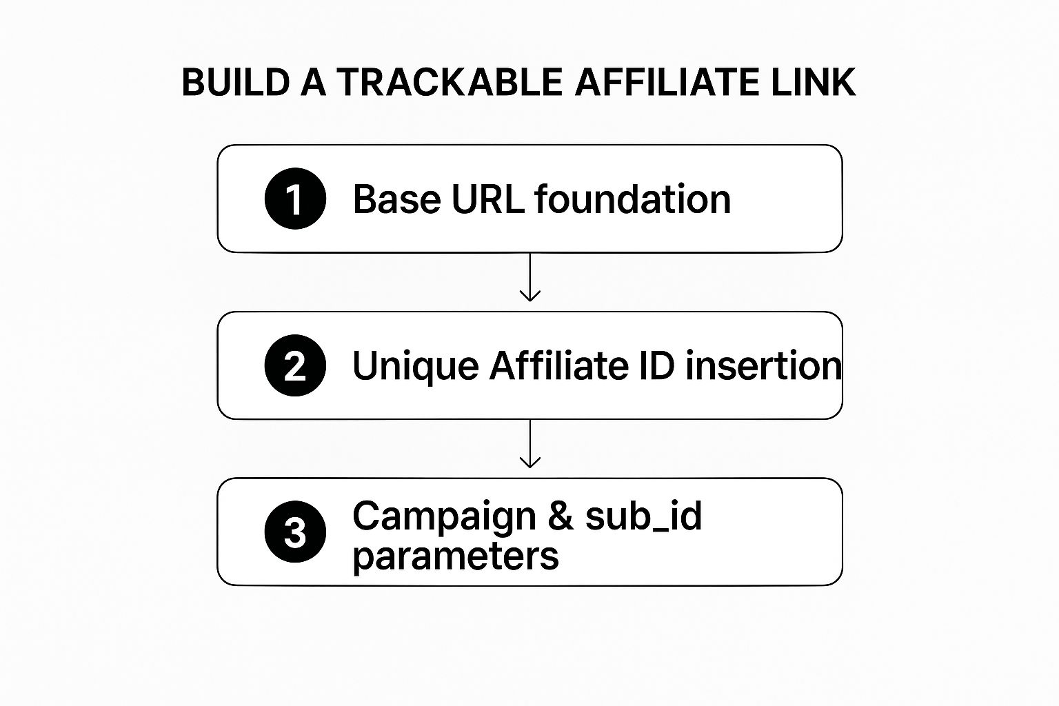 Infographic about track affiliate links