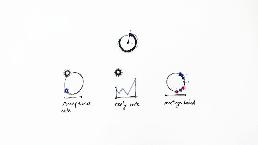 A dashboard showing various social media analytics and performance metrics