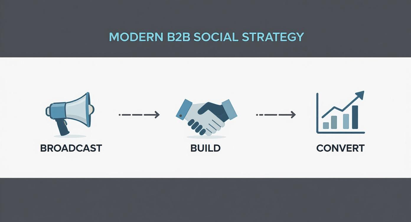 Infographic about b2b social media strategy