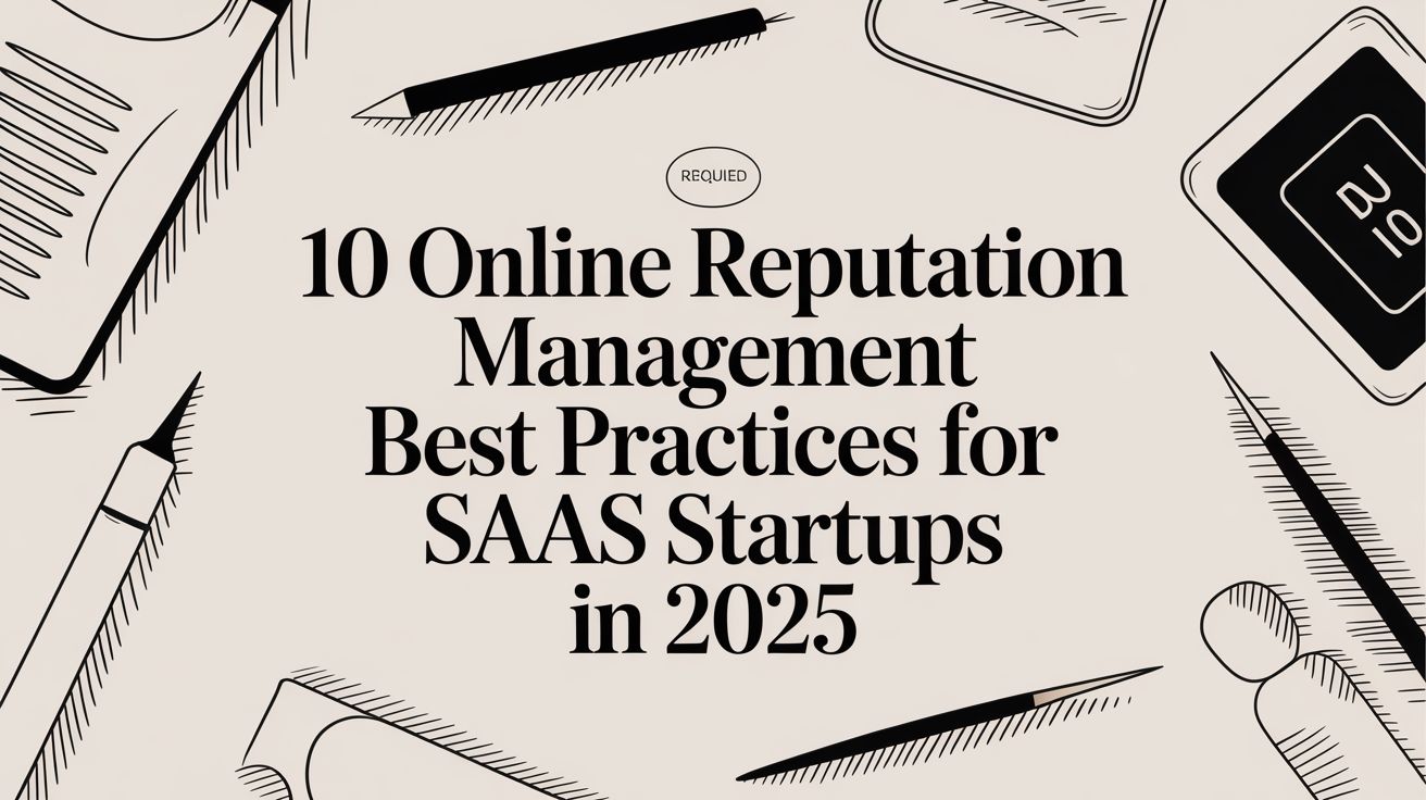 10 Online Reputation Management Best Practices for SaaS Startups in 2025