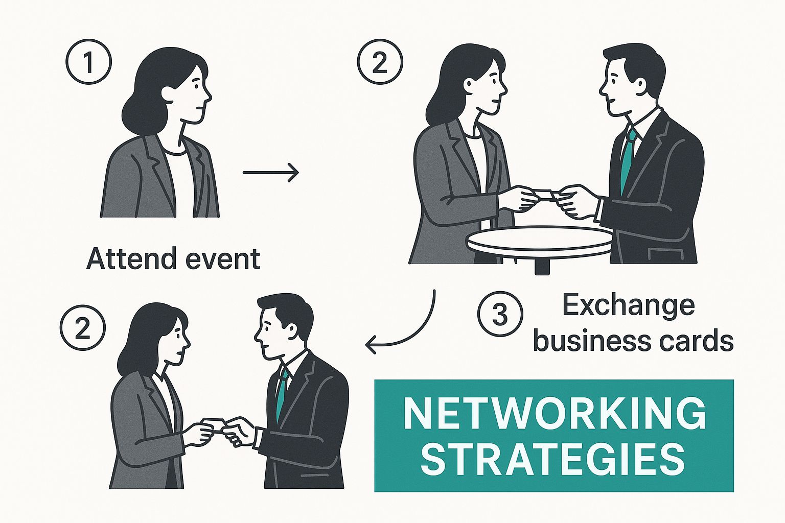 Infographic showing a Venn diagram of skills, vision, and values, representing the ideal partner blueprint