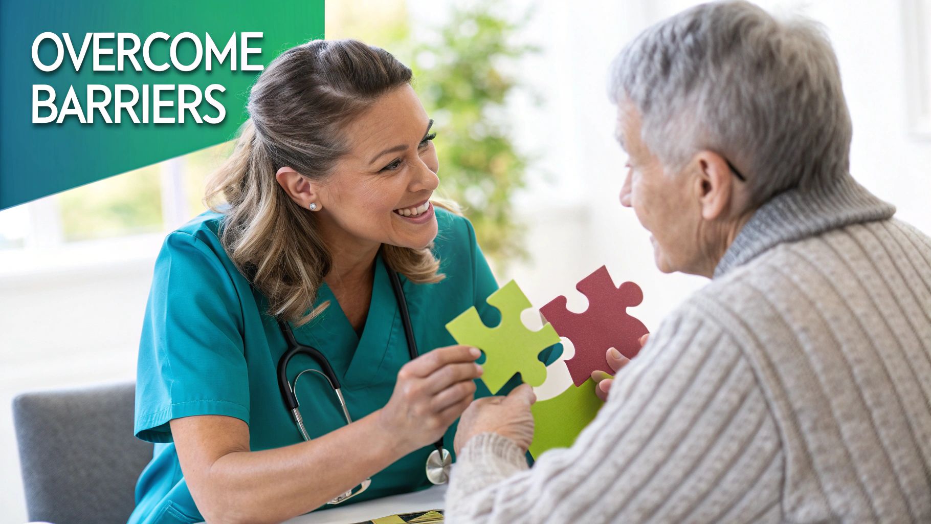 A diverse group of patients and healthcare providers collaborating around a table, looking at medical charts with a positive and engaged atmosphere.