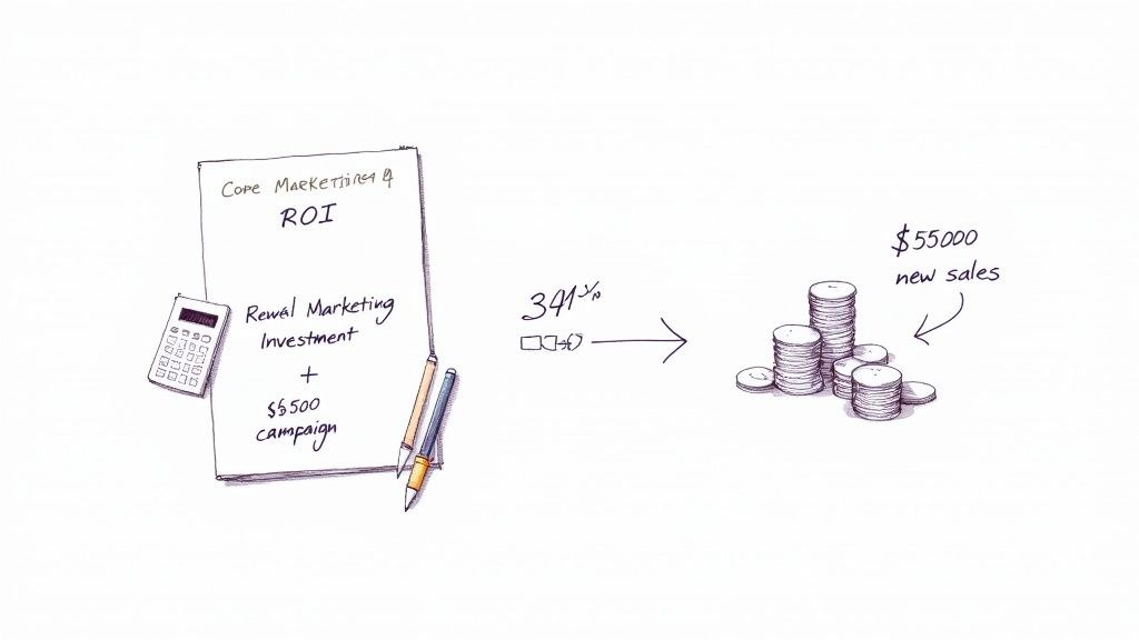 A person using a calculator with charts and graphs in the background, illustrating financial analysis.