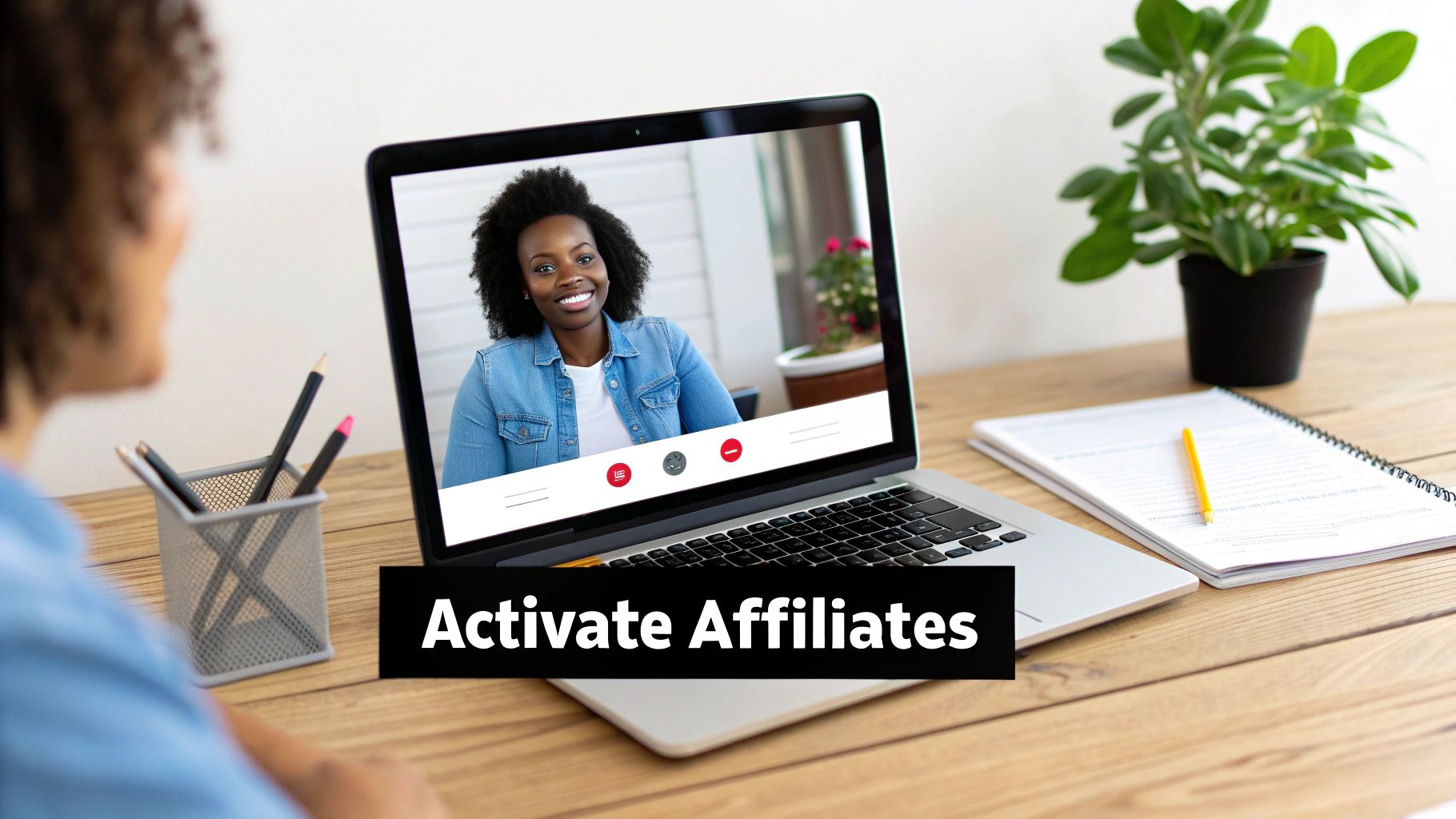 A group of diverse people collaborating around a table, symbolizing a successful affiliate partnership.