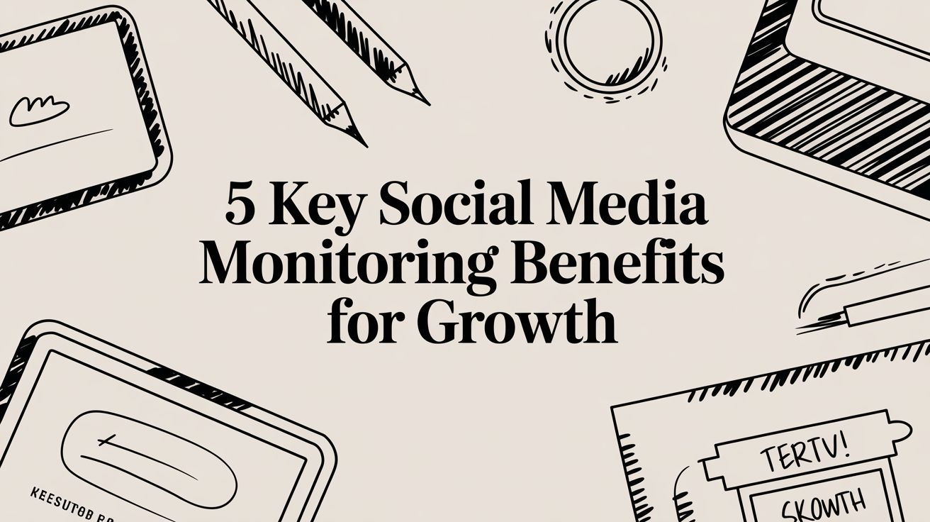 5 Key Social Media Monitoring Benefits for Growth