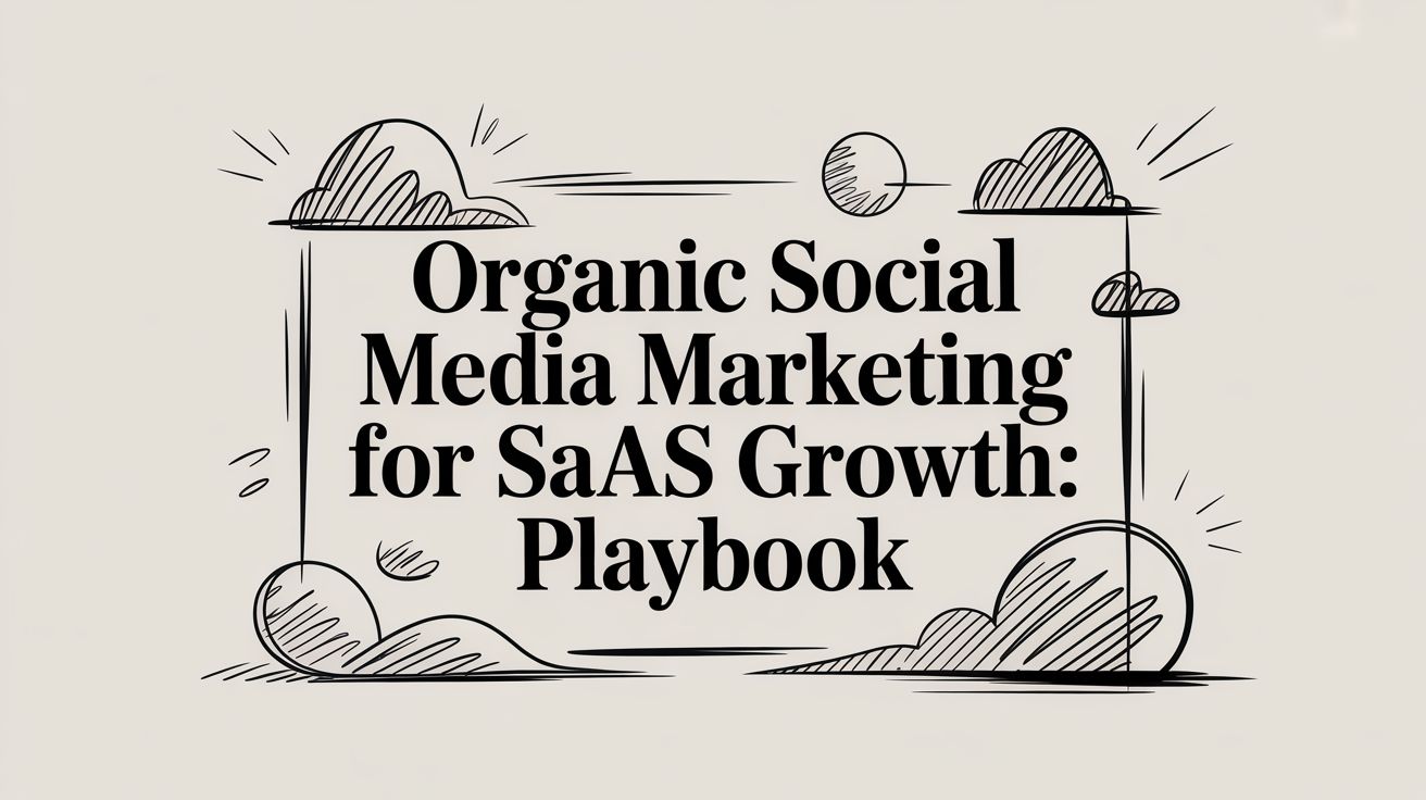 organic social media marketing for SaaS growth: Playbook