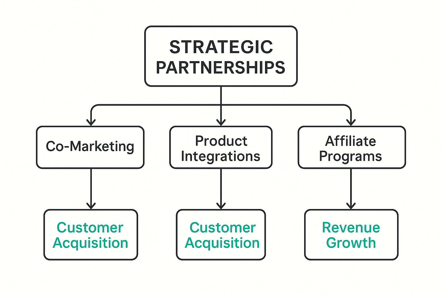 Infographic showing key data about Growth Through Strategic Partnerships