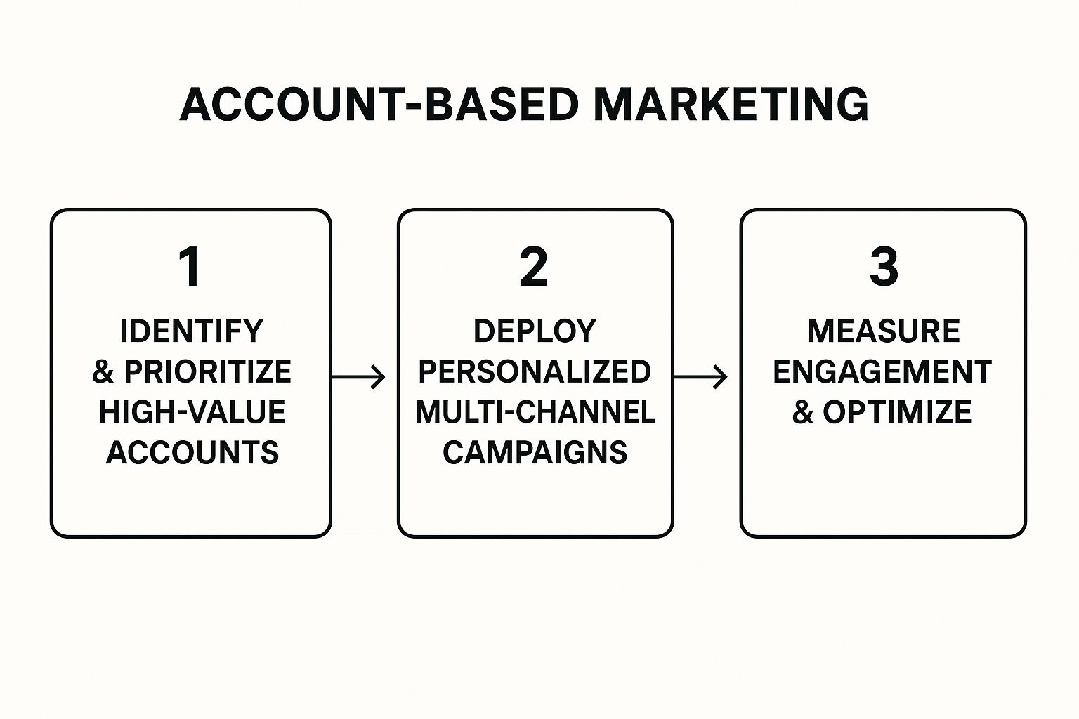 Infographic showing key data about Account-Based Marketing (ABM)