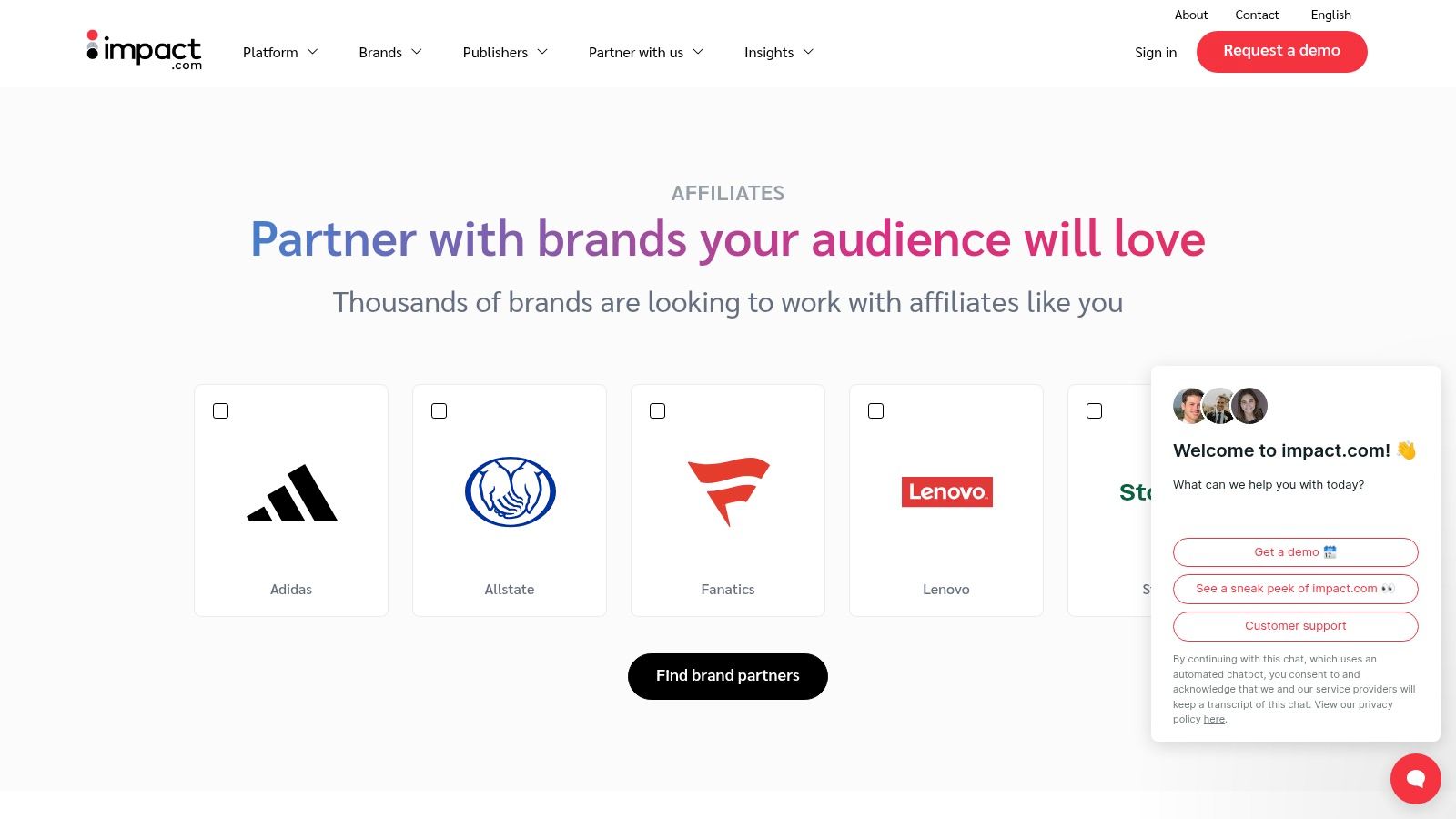 impact.com Marketplace (Affiliate Partners)