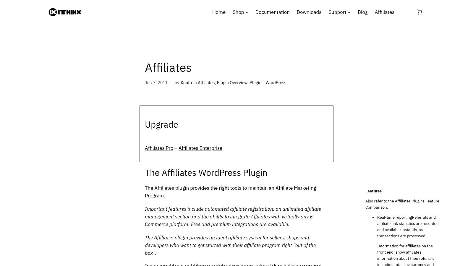 Affiliates by itthinx (WordPress)