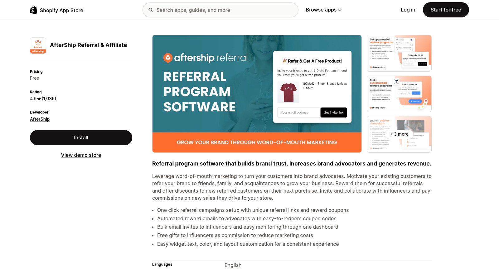 AfterShip Referral & Affiliate (Automizely) (Shopify)