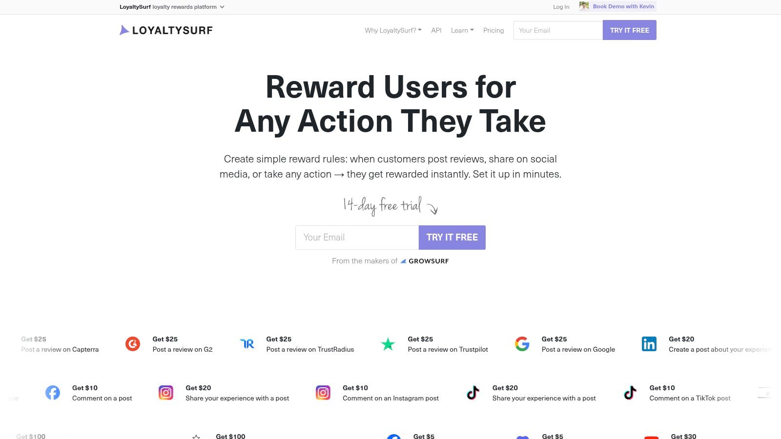 LoyaltySurf (formerly GrowSurf)