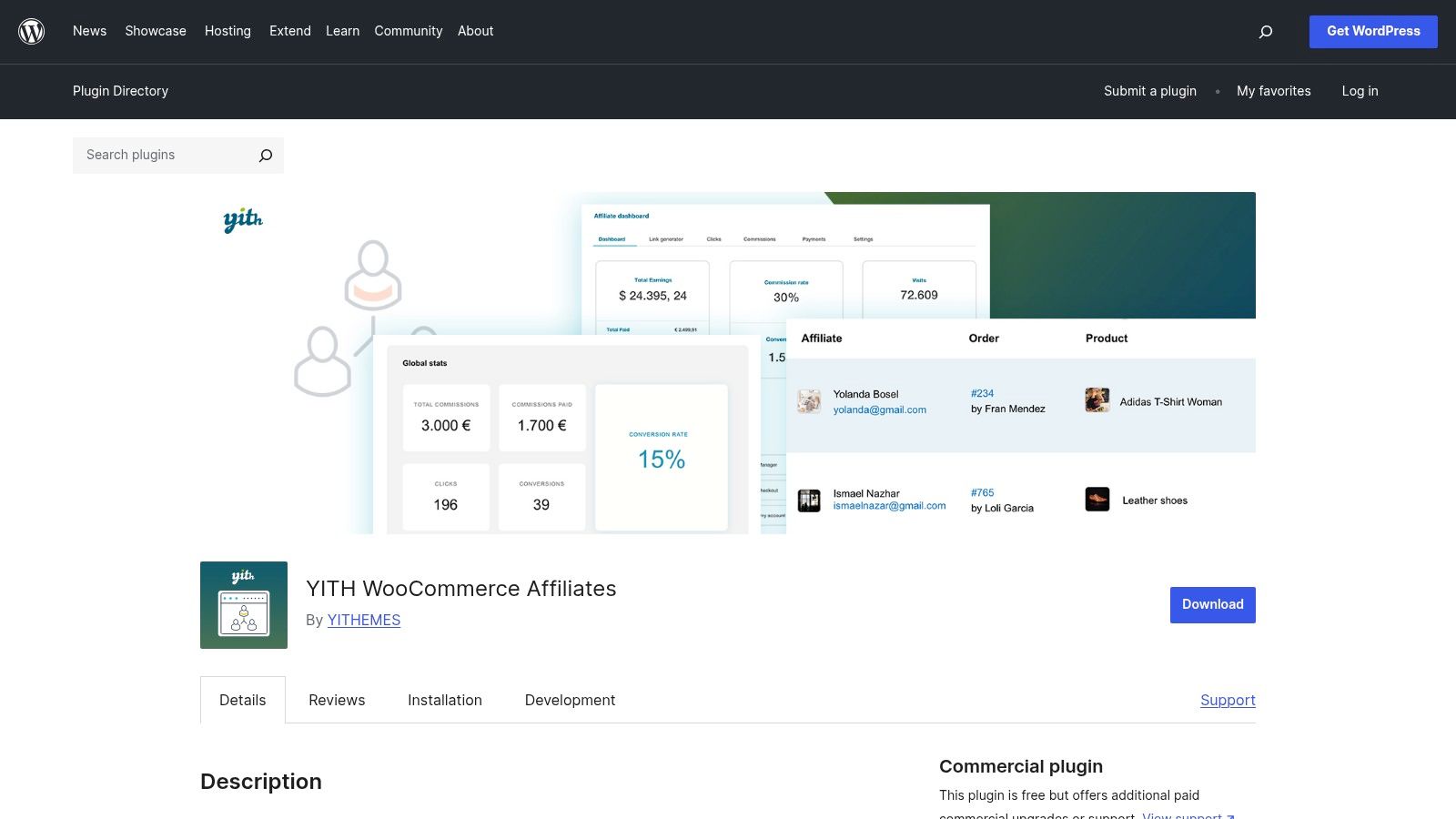 YITH WooCommerce Affiliates (WordPress)