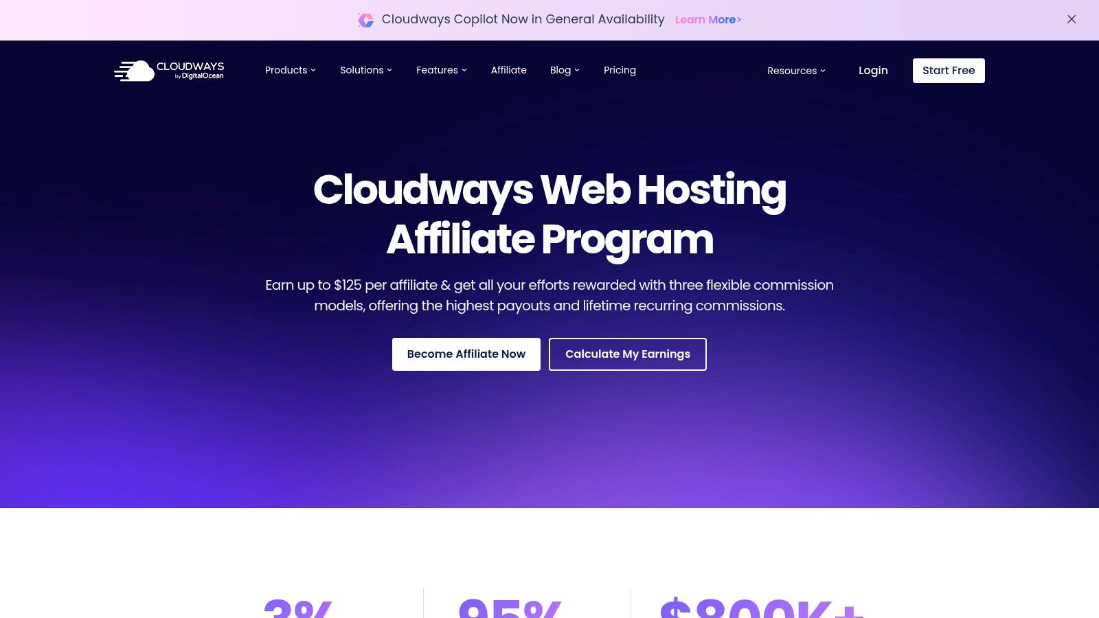 Cloudways Affiliate Program (Managed cloud hosting)