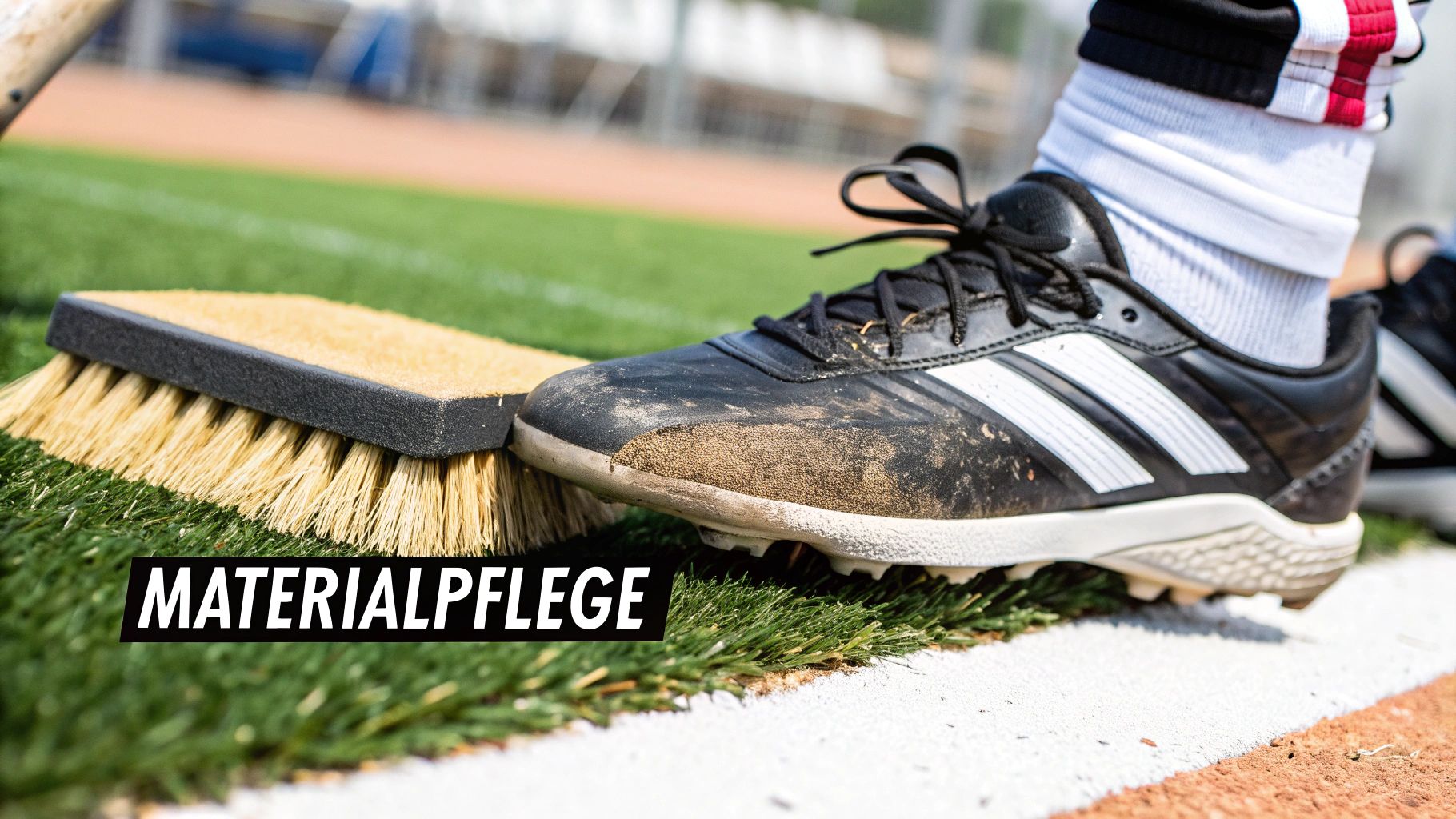 Ein Maßband wird um die Brust eines Trikots gelegt, um die genaue Größe zu ermitteln, daneben liegen Größentabellen verschiedener Marken.