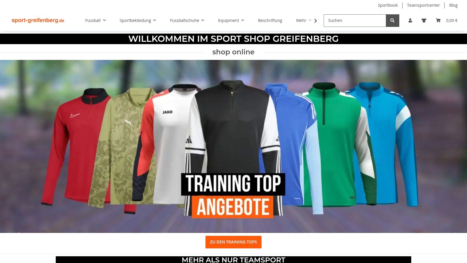 Sport-Greifenberg (deutscher Teamsport-Fachhändler mit Druck/Flock-Service)
