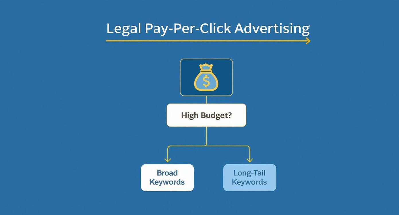 Infographic about paid advertising for attorneys