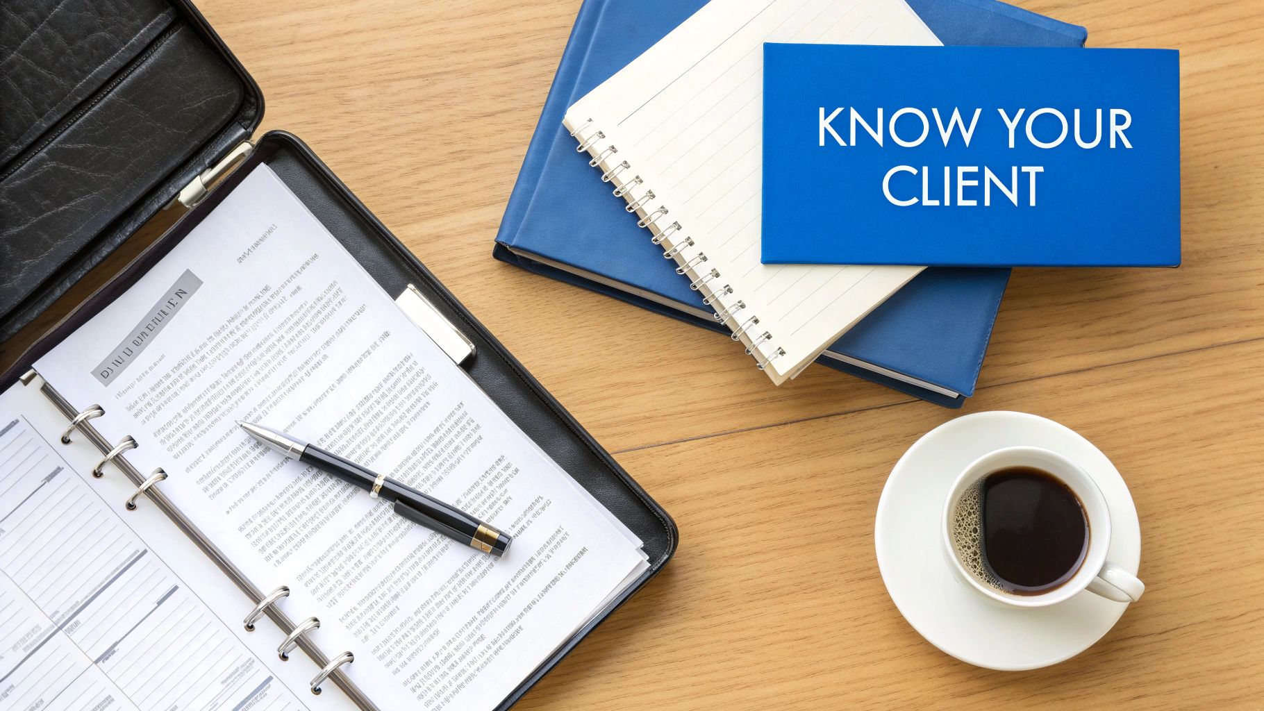 A person at a desk with a laptop and notebook, planning out a strategy for a law firm's Google Ads.