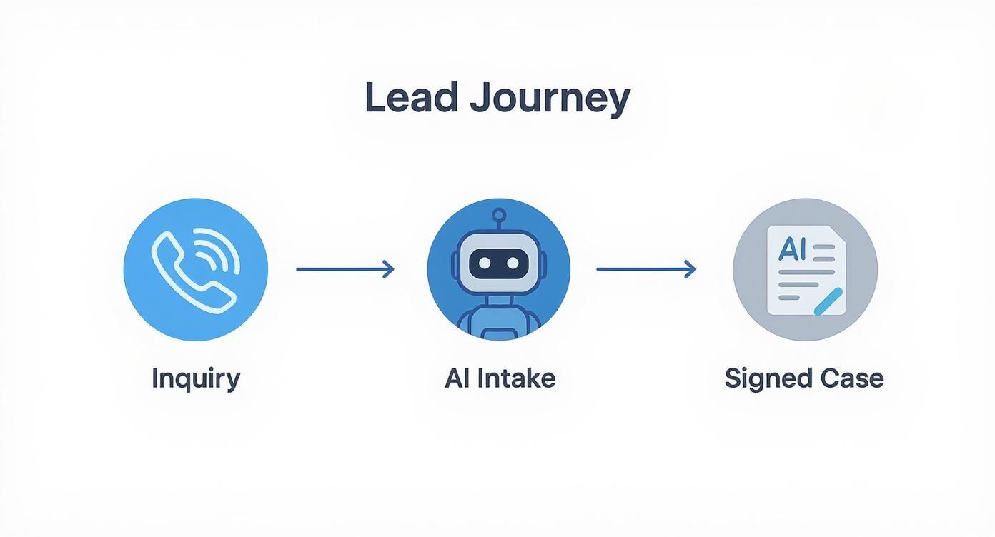 Infographic about AI intake for law firms