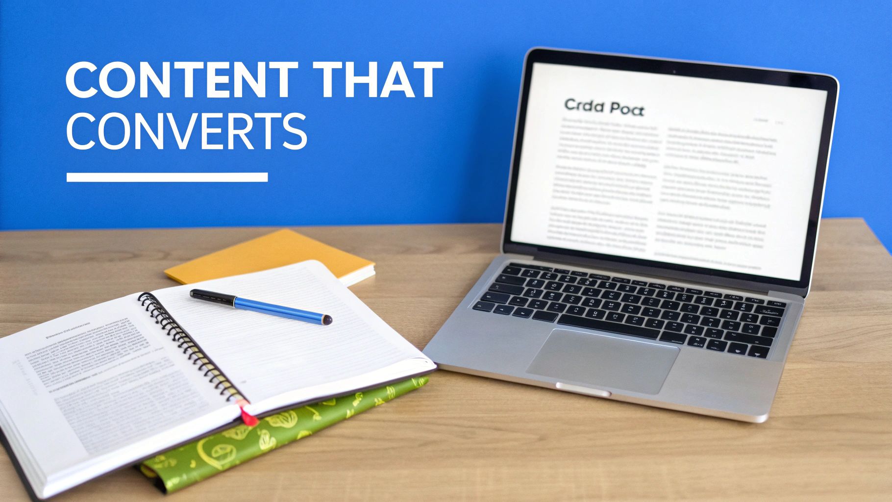 A lawyer reviewing legal documents on a computer, symbolizing content creation