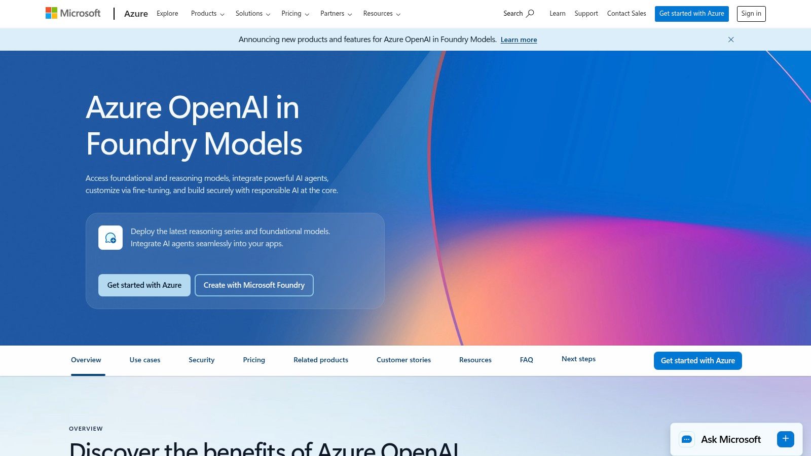 Microsoft Azure OpenAI Service