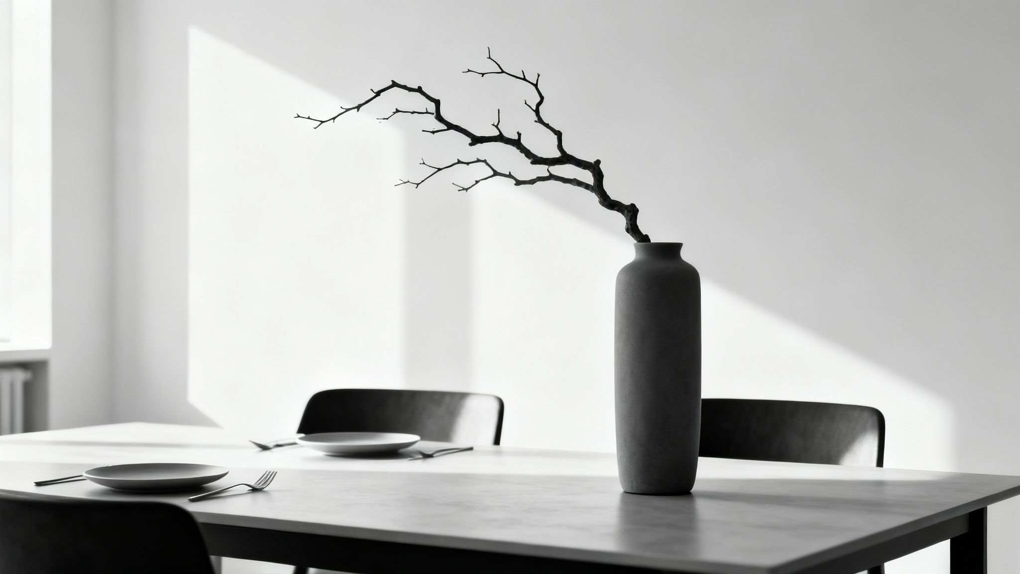 Minimalist Centerpiece with Floating Elements