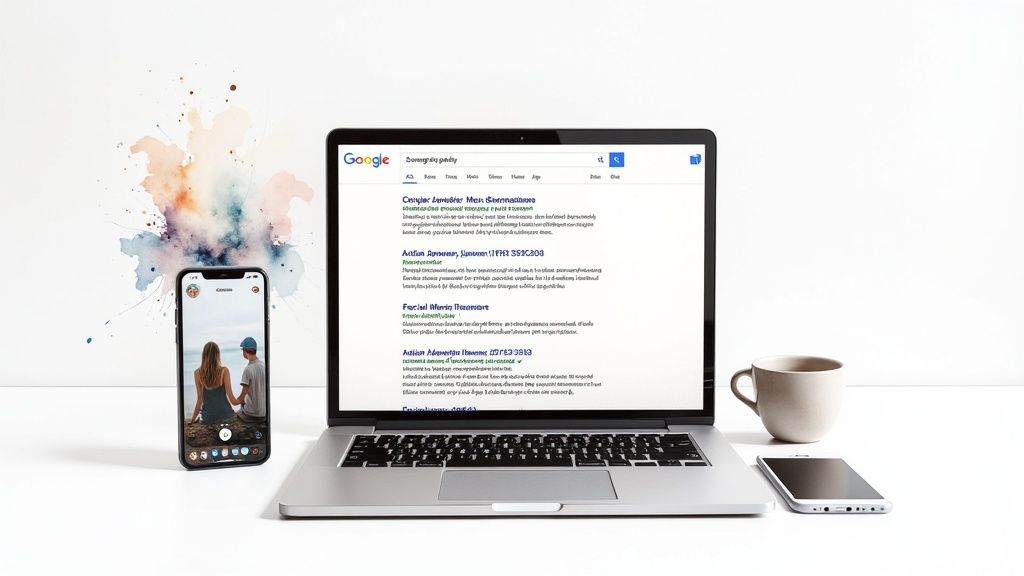 A person's hands delicately crafting a piece of artisan jewelry with specialized tools.