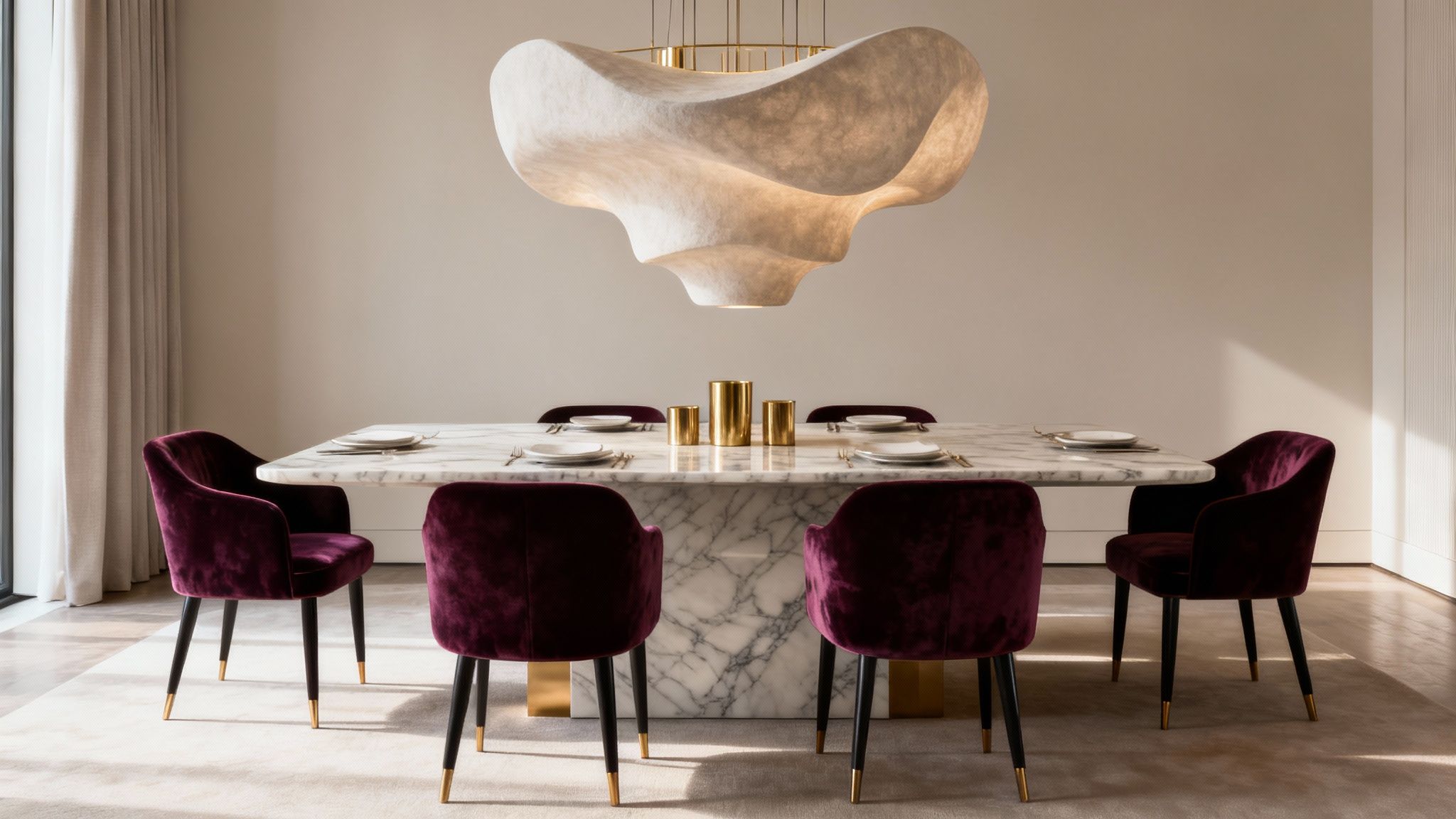 Modern Luxury with Statement Lighting