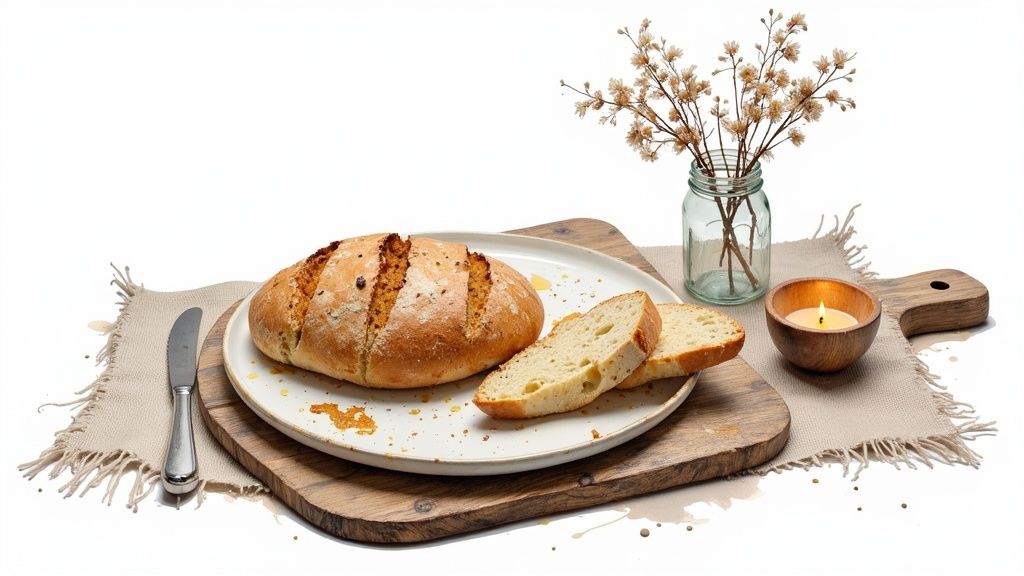 Rustic Farm-to-Table Setting