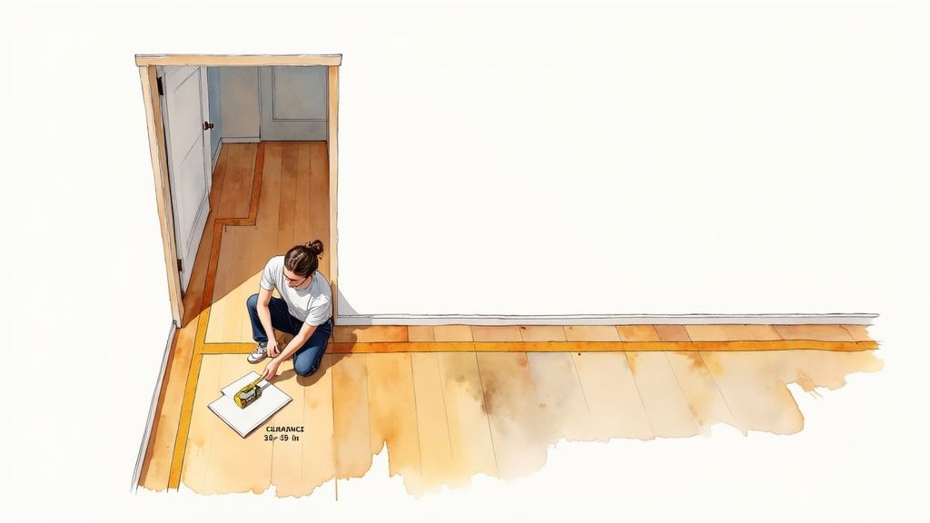 A stylish, modern accent chair with a swivel base and hidden storage sits in a small, well-lit living room.